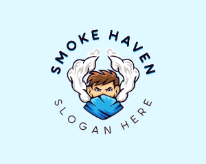 Smoke - Smoking Vaping Man logo design