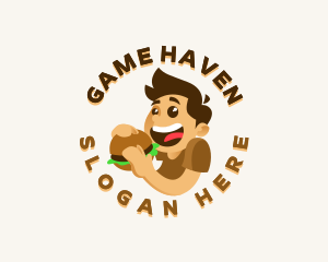 Guy - Fast Food Burger Guy logo design