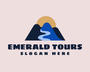 Mountain River Outdoor Tour logo design