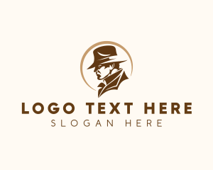 Hat - Mysterious Detective Investigator logo design