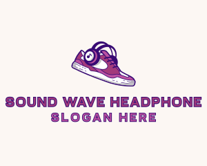 Headphone - Fashion Sneakers Headphone logo design