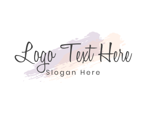 Esthetician - Feminine Signature Wordmark logo design