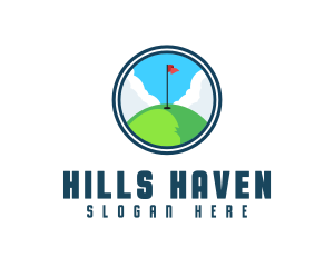 Golf Hill Course logo design