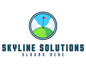 Golf Hill Course logo design