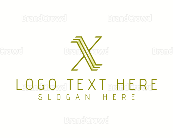 Modern Stylish Stripes Logo