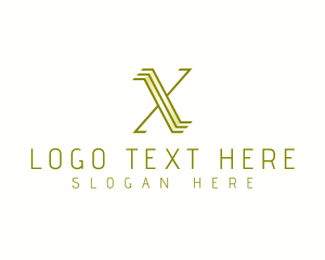 Modern Stylish Stripes Logo