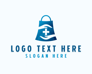 Online Shopping - Medical Shopping Bag logo design