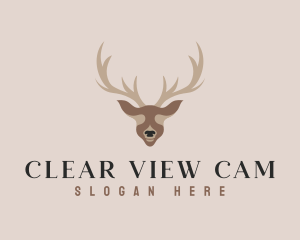 Antler Deer Hunting Logo