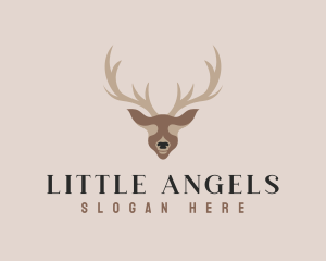 Antler Deer Hunting Logo