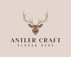 Antler Deer Hunting logo design