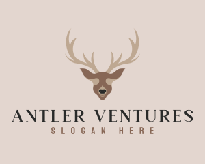 Antler Deer Hunting logo design