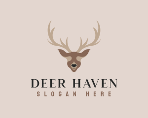 Antler Deer Hunting logo design