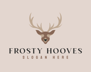 Antler Deer Hunting logo design