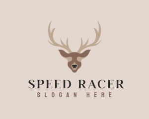 Antler Deer Hunting logo design