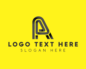 App - Industrial Business Letter A logo design