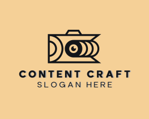 Camera Lens Photography logo design