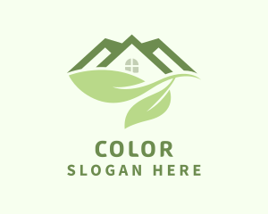 House Gardening Leaf Logo