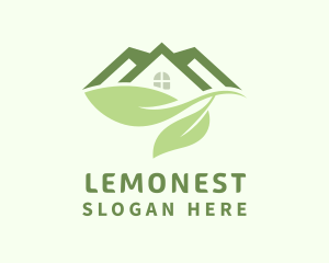 Land - House Gardening Leaf logo design