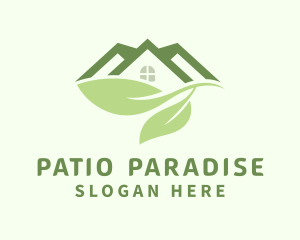 Patio - House Gardening Leaf logo design