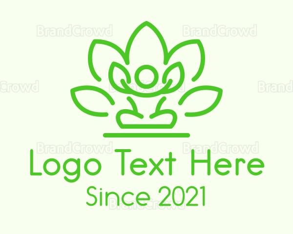 Lotus Leaf Meditation Logo