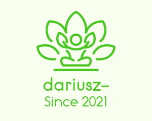 Lotus Leaf Meditation  logo design
