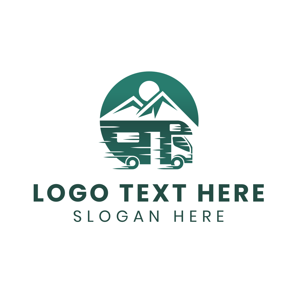 Mountain Camper Van Vehicle Logo | BrandCrowd Logo Maker