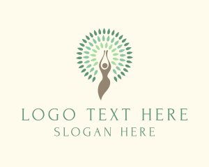 Environment Friendly - Human Nature Tree logo design