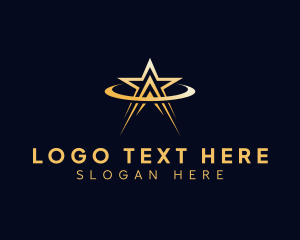 Star - Orbit Arrow Star logo design