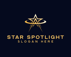 Orbit Arrow Star logo design