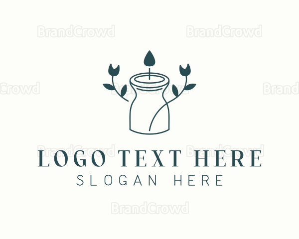 Floral Candle Holder Logo