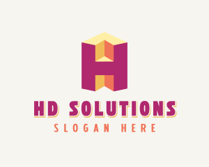 Architecture Firm Letter H logo design