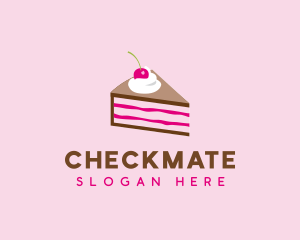 Cherry Cake Dessert logo design