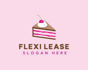 Cherry Cake Dessert logo design