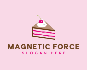 Cherry Cake Dessert logo design