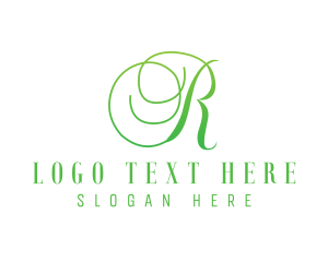Vegetarian - Premier Swirl Brand logo design