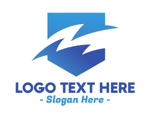 Icon - Blue Gradient Sea Waves logo design
