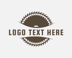 Lumberjack - Woodwork Saw Tool logo design