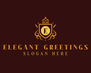 Elegant Regal Shield logo design