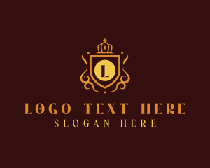 Monarchy - Elegant Regal Shield logo design