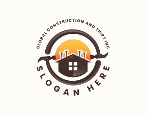 Home Repair Construction logo design