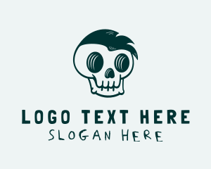 Hip Hop - Green Skull Hip Hop logo design