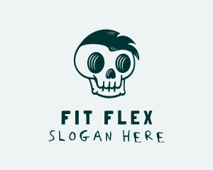 Skull - Green Skull Hip Hop logo design