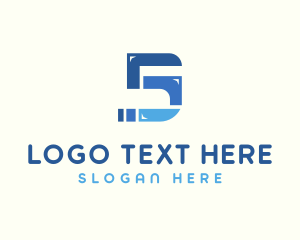 Modern - Industrial Pipeline Number 5 logo design