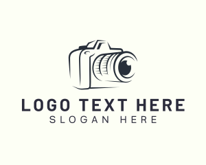 Vlogging - Photographer Shutter Camera logo design