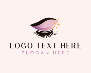 Beauty Vlogger - Beauty Eyelash Makeup logo design