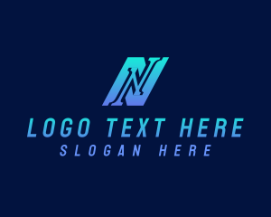 Corporate - Modern Tech Firm Letter N logo design