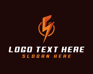 Charge - Lightning Electricity Provider logo design