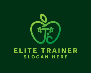 Green Apple Fitness logo design