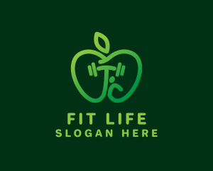 Green Apple Fitness logo design