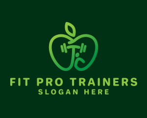 Green Apple Fitness logo design